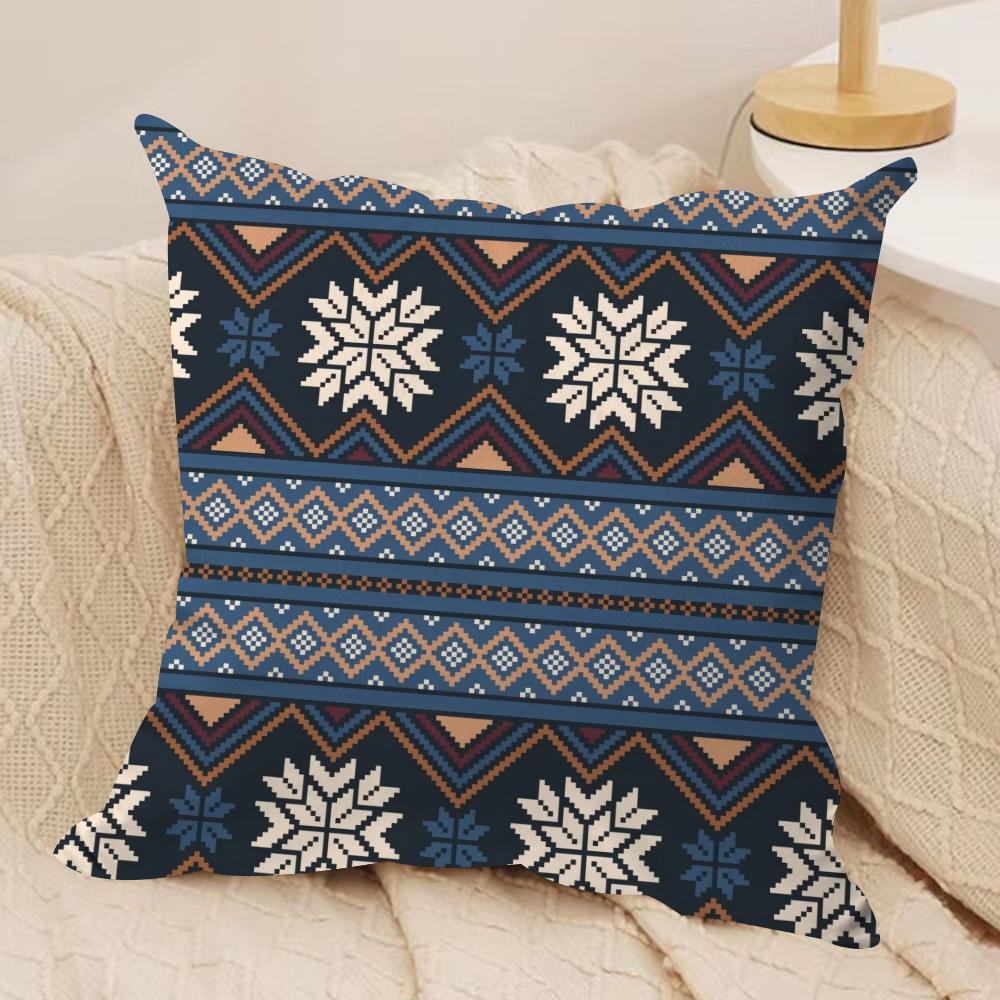 Moroccan Style Cushion Cover Soft Plush Throw Pillow Cover  DoubleSided Printed Cushion Case  Sofa  Home Decor