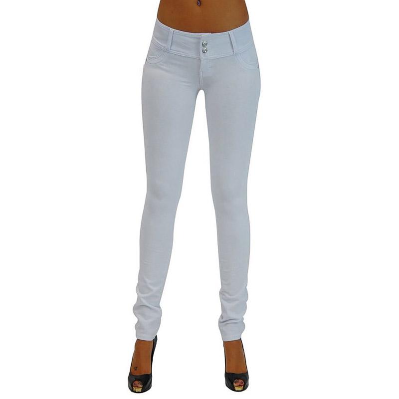Pantalones vaqueros elásticos con talle alto para mujer comprar a buen  precio — entrega gratuita, reseñas reales con fotos — Joom