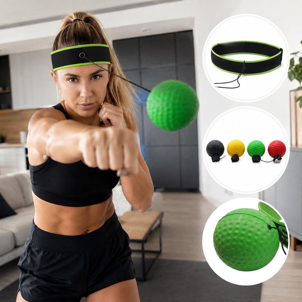 -Mounted Boxing Ball for Reaction Training, Home