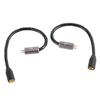 MMCX to 2 Pin 0.78mm Adapter Cable Plugging Unplugging Resistant Earphone Adapter Cable for AS10