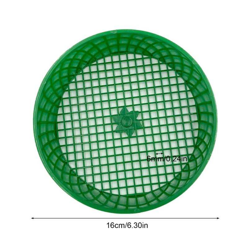 2PCS Multifuntional Soil Sifter Gardening Accessories Sand Soil Filter Gardening Sieve Plastic Gardening Sifter for Soil