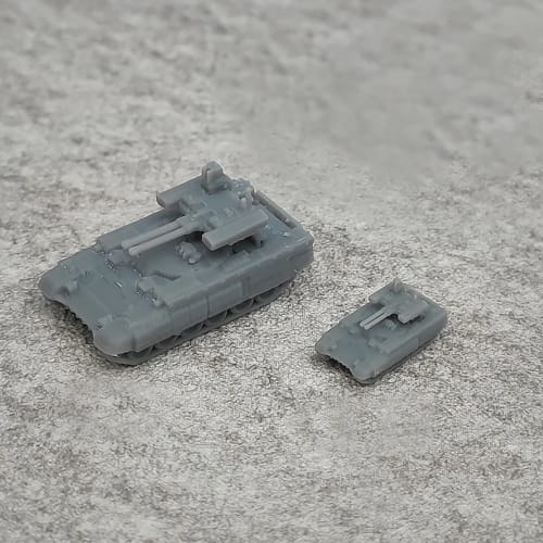 5PCS 3D Military Model Russian BMPT Fire Support Vehicle DIY Model 1/700 1/350 Scale Miniature Multifunctional Armored Tank Resin Model (1/700 (1.01cm