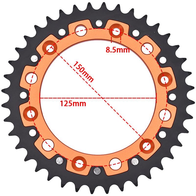 520 14T/15T/16T/17T Front 40T/42T/45T/48T/50T/52T Rear Sprocket For KT/M 620 640 690 790 890 990 DU/KE LC4 R SM SMC Adventure L