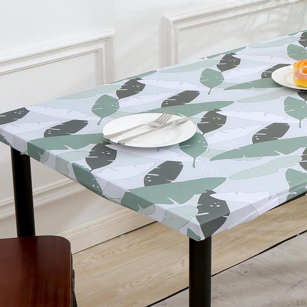 183x76cm Tischdecke, Bedruckte Tischdecke Knitterfest Farbecht Elastischer Rand Tischdecken Waschbar