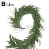 1.5/1.8/2.7M Length Christmas Pine Garland Simulated Plastic Winter Greenery Pine Garland For Christmas Fireplace Home Deco U3R8