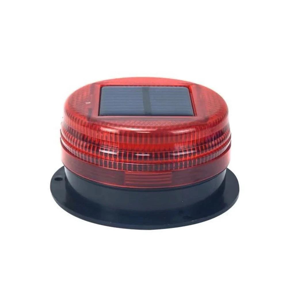 Solar Powered Magnetic Car Roof Mount Warning Light Wireless Strobe Beacon for Vehicle Emergency Sensor Flashing Aid Signal Lamp