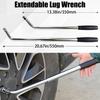 Wheel Brace For Car Universal Telescopic Wheel Wrench Extendable Car Lug Wrenches With 17mm 19mm 21mm 23mm Reversible Sockets