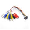 10-Pin Male/Female to Alligator Clip Test Cable Anti-Corrosion Insulated Lead for DIY Electronic Project Experiment