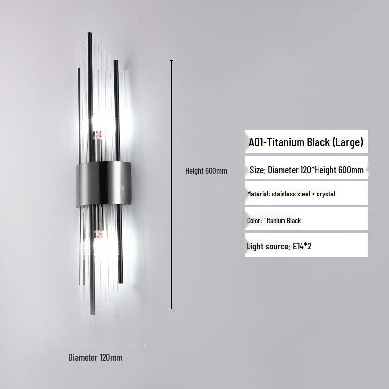 Elegant Luxury Glass Wall Lamp for Living Room, Bedroom, Hotel, or Bedside - Designer Style with Personality