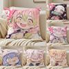 D-Demon S-Slayer Kimetsu No Yaiba Pillow Case Anti-dustmite Pillowcase Invisible Zipper  Sofa