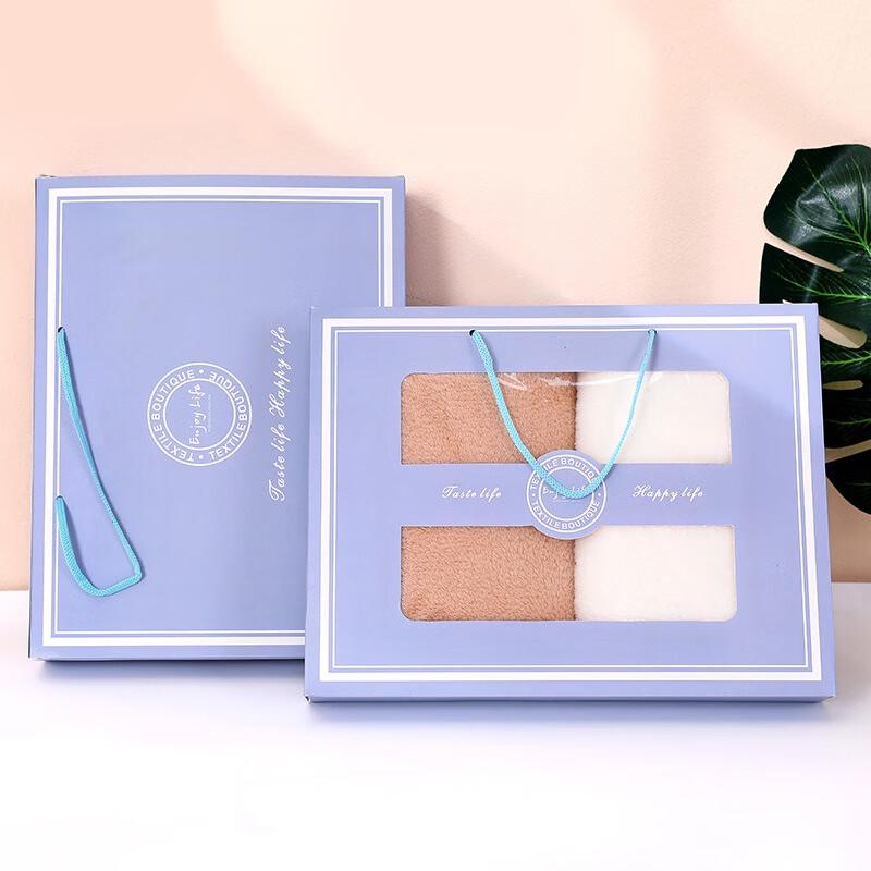 Soft Coral Fleece Absorbent Towel Gift Set