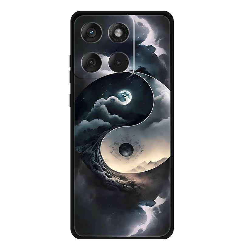 Für Motorola Edge 70 5G Hülle 2025 Mode Schwarz Silikon TPU Weiche Handyhülle Für Motorola Moto X70 Air 5G Rückseite Hülle Fundas