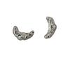 2024 Trendy Metal Crescent Croissant Stud Earrings for Women - Niche Cold Style Design