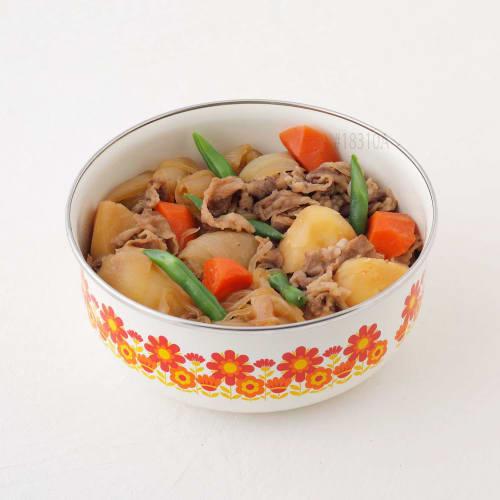 Fuji Horo Round Enamel Storage Container, 18cm, Showa Retro Memories Sunflower Design, FJ-18CF SF