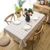 American Polyester Jacquard Imitation Cotton And Linen Waterproof Plaid Fringed Lace Geometric Rectangular Dining Table Coffee Table Tablecloth