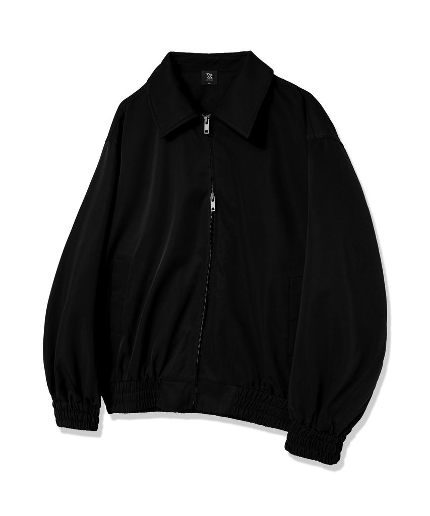 Like The Most Minimal Oversized Standard Collar Blouson Jacket_Black