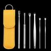 Effective 6Pcs Earwax Cleaning Tool with Spiral Earpick and Ear Curette, Ear Care Tool for Daily Use