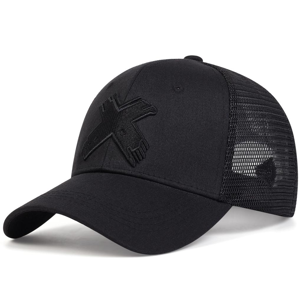 Sommer Herren Mesh Baseballkappe Outdoor Sport X Buchstaben Snapback Hut für Damen Unisex Atmungsaktive Kappen Hip Hop Truckerhüte
