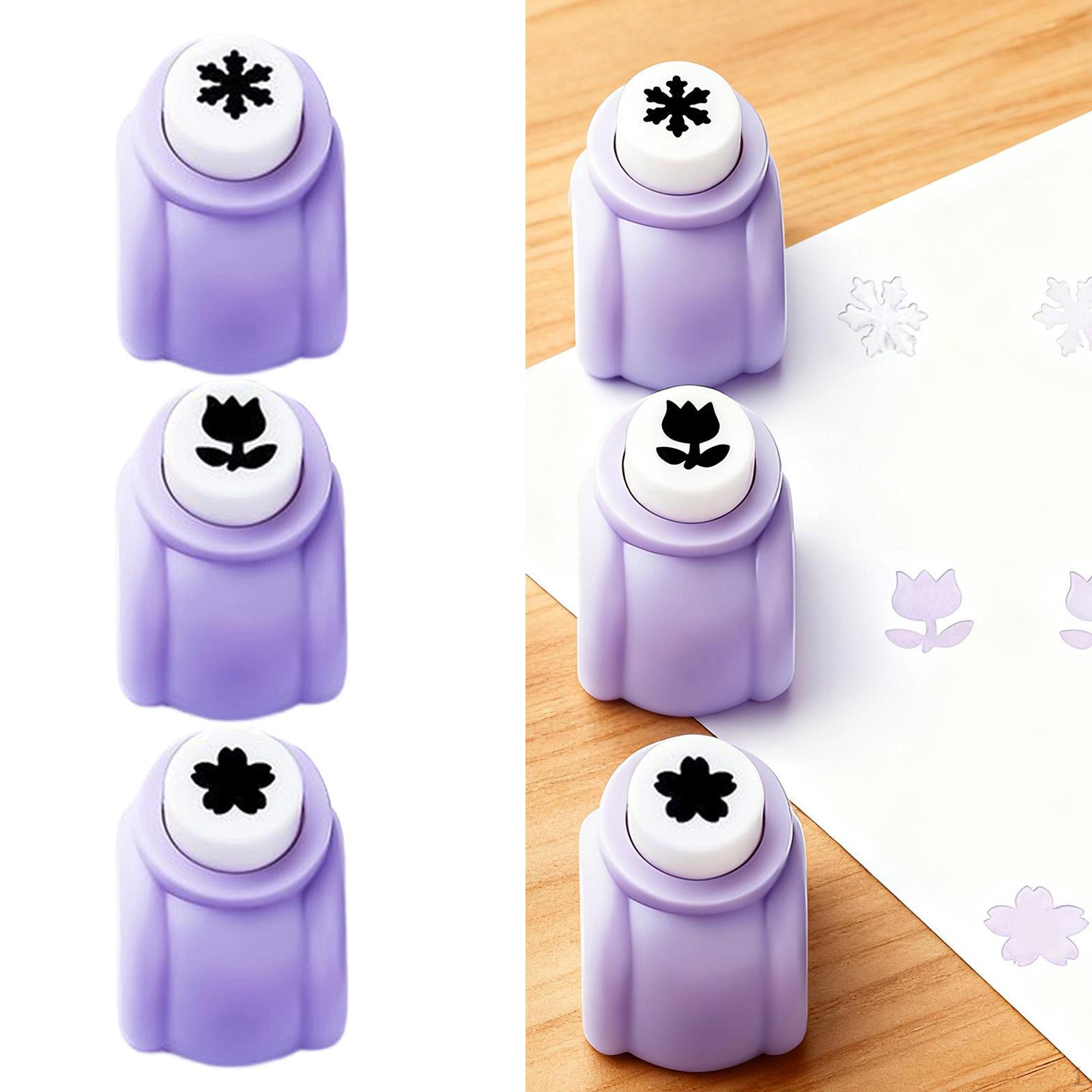 

Paper Embosser Kit DIY Supplies Decorative Lightweight Shaped Pattern Punch Embossing Tools 3Pcs Flower Set