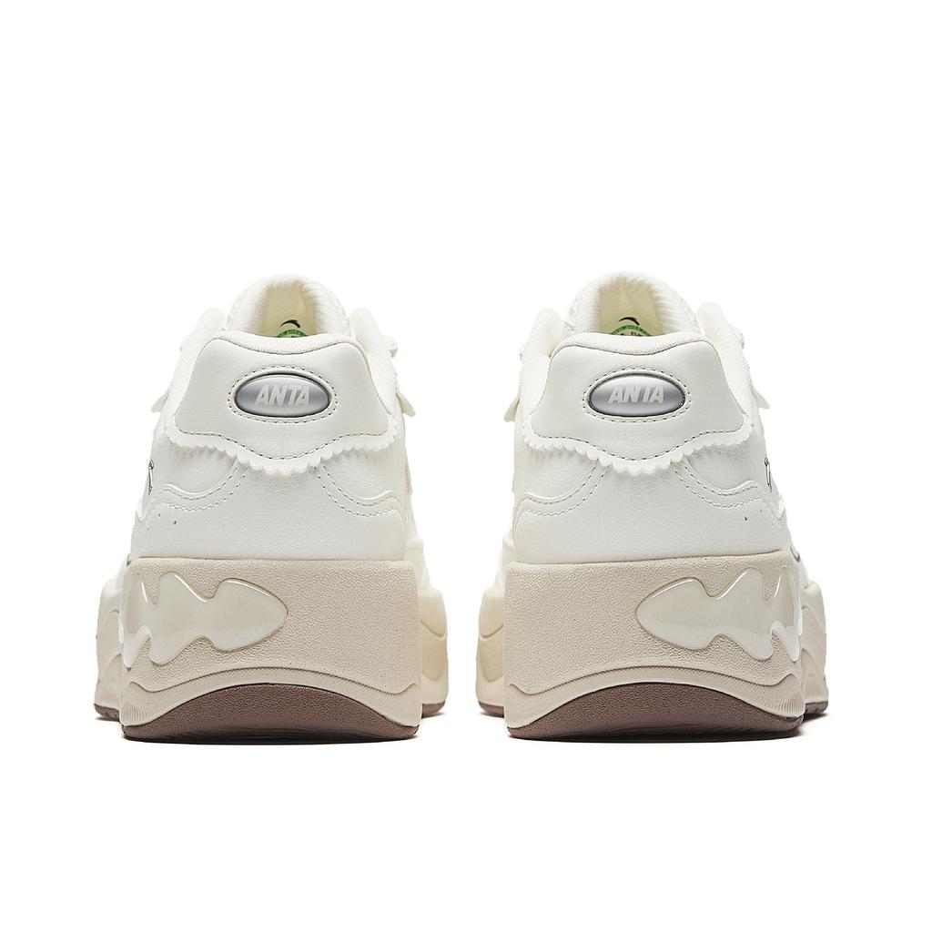 Anta Seaweed 3.0 Skateboard Shoes Women's White Silver 922628011-5