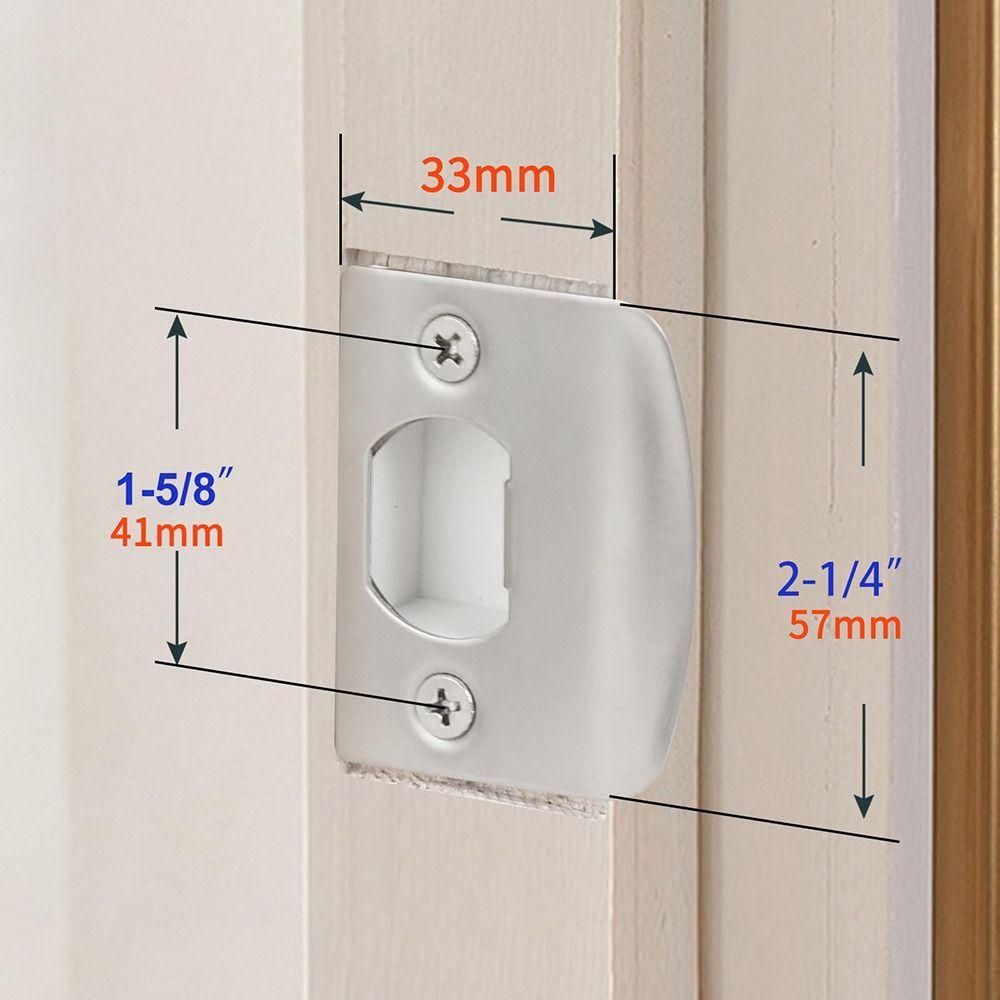 Stainless Steel Door Strike Plate Universal Strike Plate Repair Kit Door Latch Restorer