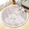 Cartoon Round Carpet for Kids: Living Room, Sofa, Coffee Table, Bedroom Cushion, Hanging Basket, and Chair Floor Mat