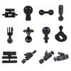 Camera Mount Clamp 360-degree Swivel 17mm Ball Head Magic Arm with Clamp Camera Adapter Clip with 1/4" Thread for GoPro Camera