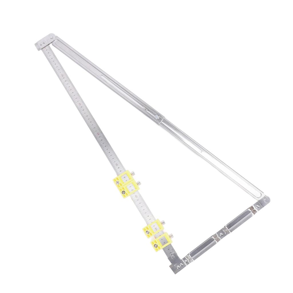 2 In 1 Concealed Connector Positioning Ruler Telescopic Folding Scribing Ruler with Limit for