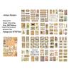Yuezhen Waterproof PET Film Sticker Book: Creative Wood-Themed Journal Stickers
