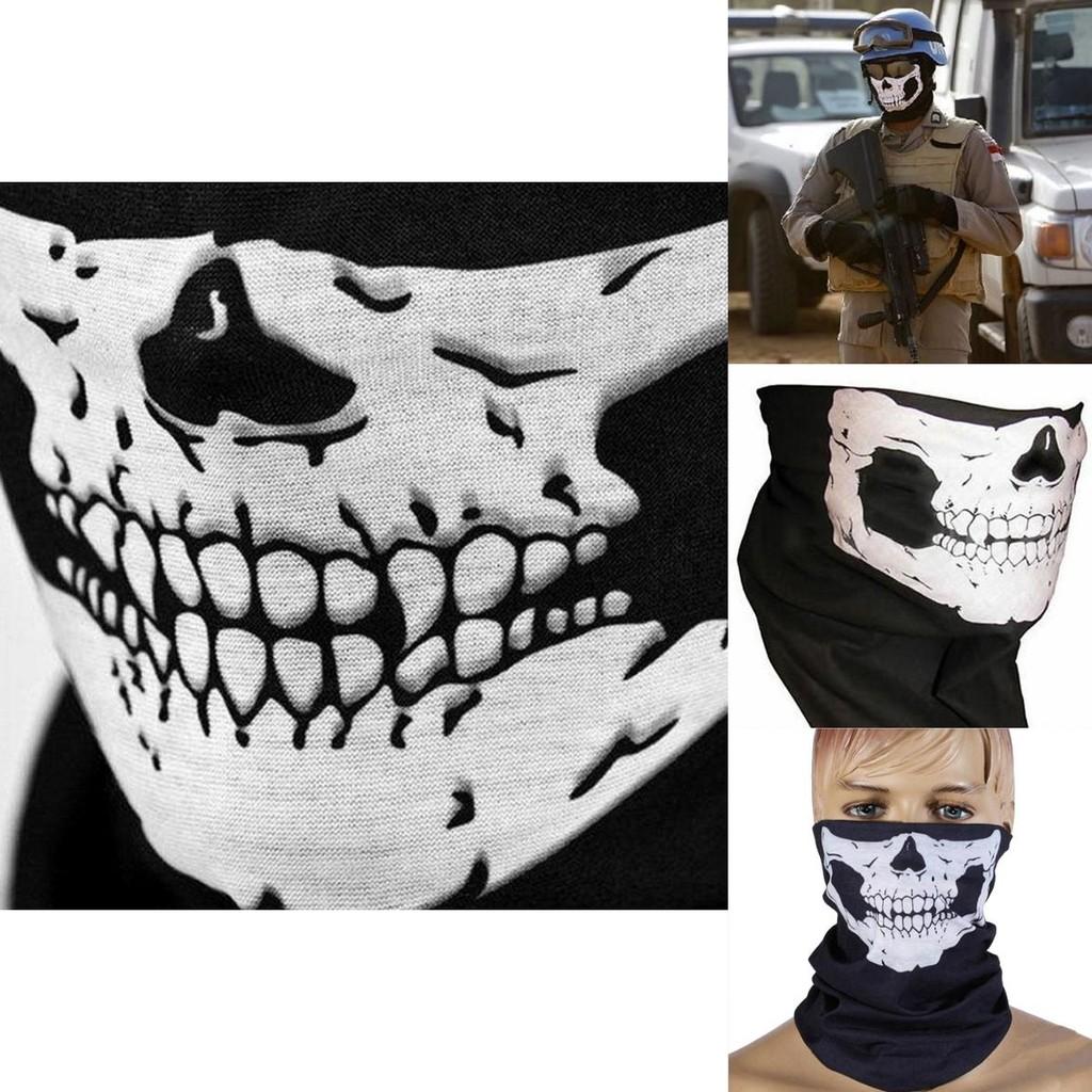 Geister Schädel Radsport Fahrradhelm Nacken Gesichtsmaske Mit Schnelltrocknender Vielseitigkeit Für Alle Jahreszeiten
