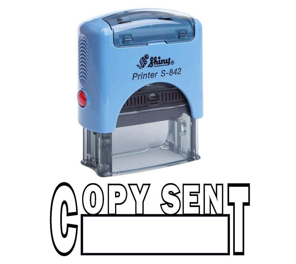 COPY SENT Self Inking Rubber Stamp Office Stationary Custom Shiny Stamp