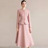 2025 Spring Collection: Elegant Pink Two-Piece Suit for Professional Wear
