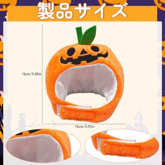 BEAUTY PLAYER Halloween Pet Costume Pumpkin Hat Transformation Photo Prop Party Cats Puppies