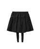 Lougeu Twist Tie Mini Skirt_Black