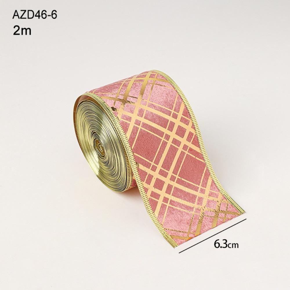 2m Fabric Swirl Ribbon DIY Burlap Ribbon New Christmas Ribbon