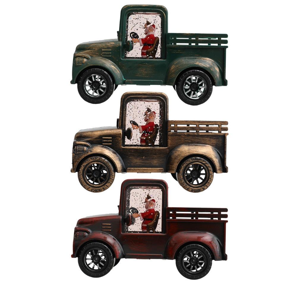Christmas Decoration Gifts, Water Filled Trucks, Santa Claus, Water Filled Car Decorations, Santa Claus Truck Ornaments