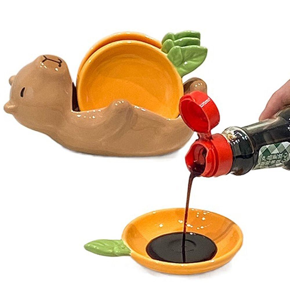 Heat-resistant Creative Sauce Dish Set Cartoon Shape Cute Seasoning Jugs  Hot Pot