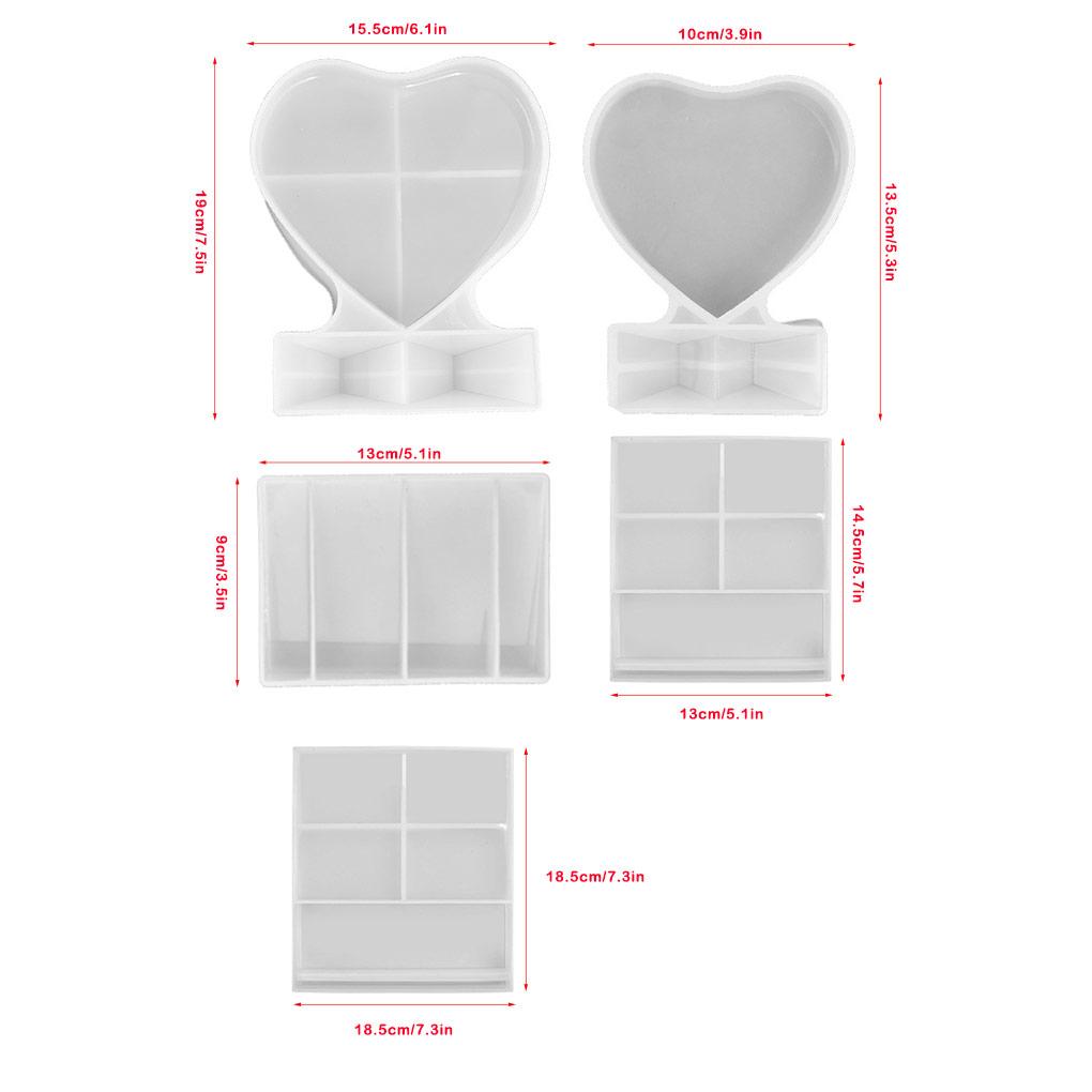Jewelry Making Mold Home DIY Rectangle Multi-Specification Handmade Casting Die Handicraft Silicone Mould for Anniversary Gift