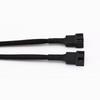 2-teiliges 4-Pin PWM Computer-Lüfter-Verlängerungskabel-Set 26 cm Länge zur Verbesserung des Luftstroms und zur Geräuschreduzierung