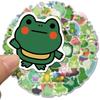 Frog Stickers 50Pcs Cute Animal Stickers Cartoon Aesthetic Vinyl Waterproof Stickers for Water Bottles,Laptop,Phone,Gifts for Kids Teens Girls and