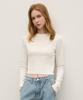 WAARFORWOMAN Wt-35 Crop Long Sleeve_Ivory