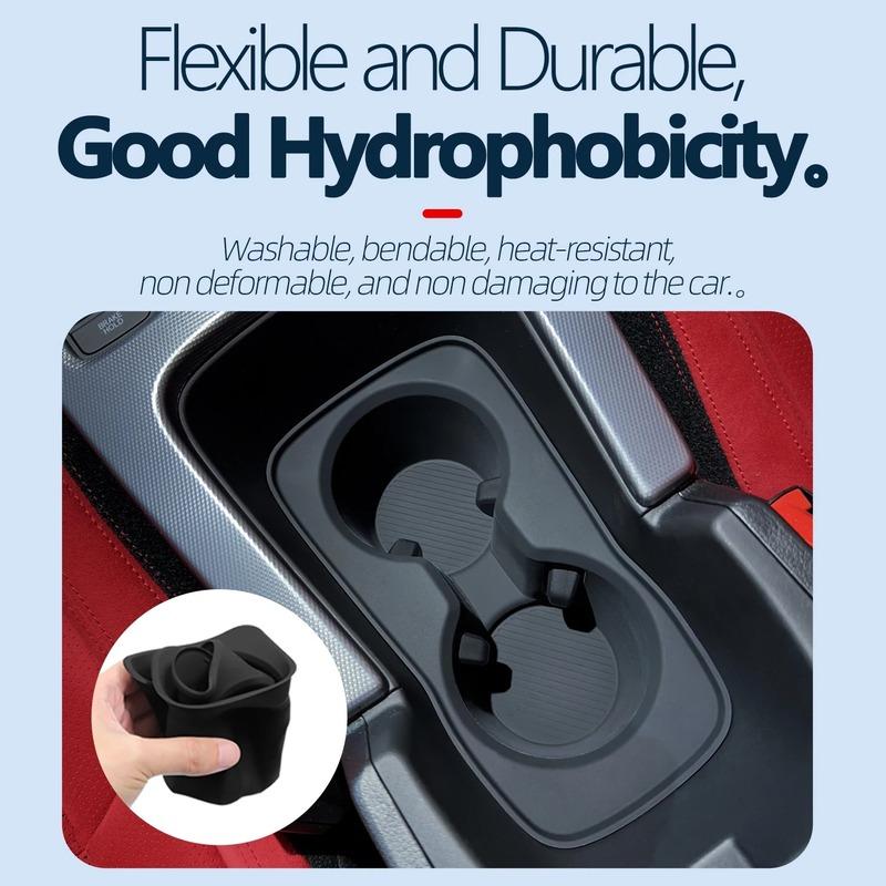 Silicone Adhesive Cup Cover Center Control Anti slip and Leak proof Cup Mat For Honda Civic FL5 TYPE-R -2025
