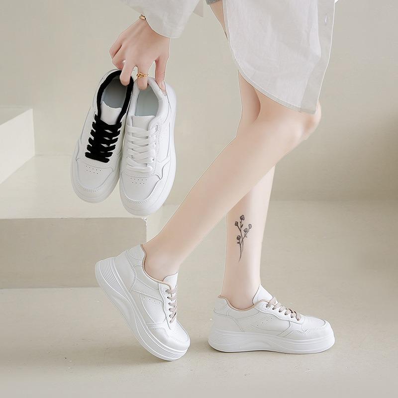 Autumn New Breathable Little White Shoes Female Students Platform Versatile Casual Sports Board Shoes