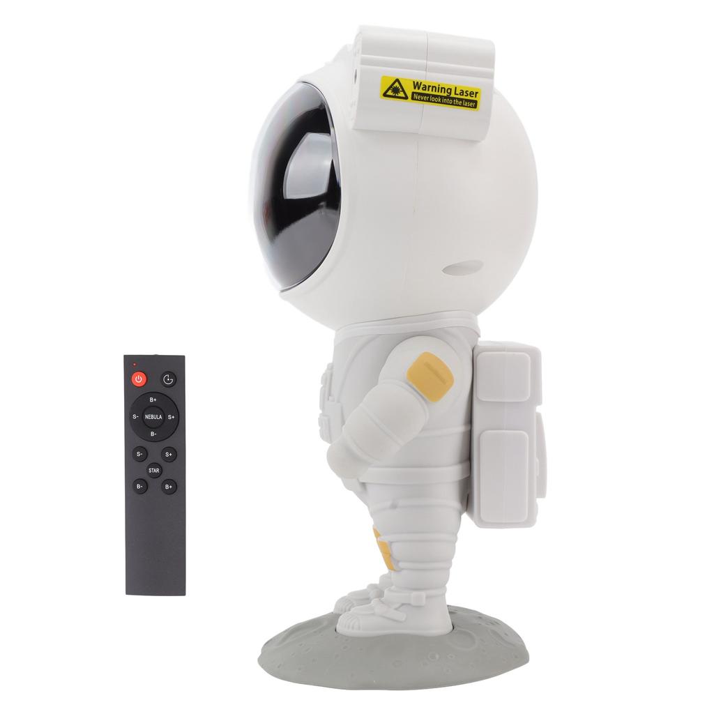Astronaut Star Projection Lamp with Timer and Remote USB Rechargeable Atmospheric Projector Night