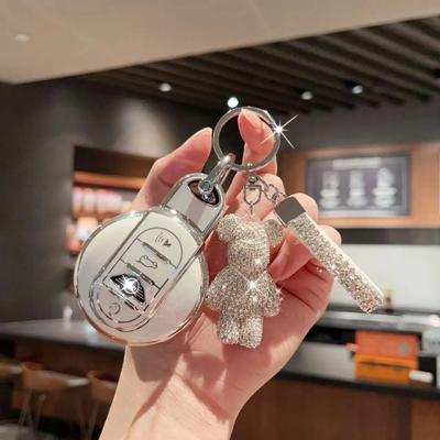 TPU Car Key Case Cover Shell Fob For BMW Mini COUNTRYMAN COOPER S ONE JCW CLUBMAN F54 F57 F56 F55 F60 with Keychain Lanyard