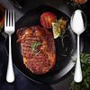 Set 12 Bucăți Linguriță și Furculiță din Oțel Inoxidabil Argintiu Auriu Set Veselă de Bucătărie și Casă Linguriță Grosă Grad Alimentar