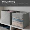 Cube Storage Basket – No Lid, Foldable, Non-Woven Fabric with PVC Window