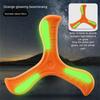 Glow In Dark Three Leaf Boomerang Flying Back Soft Rubber Unbreakable Boys Toy Boomerang Flying Disc Children Stress Relief Toy
