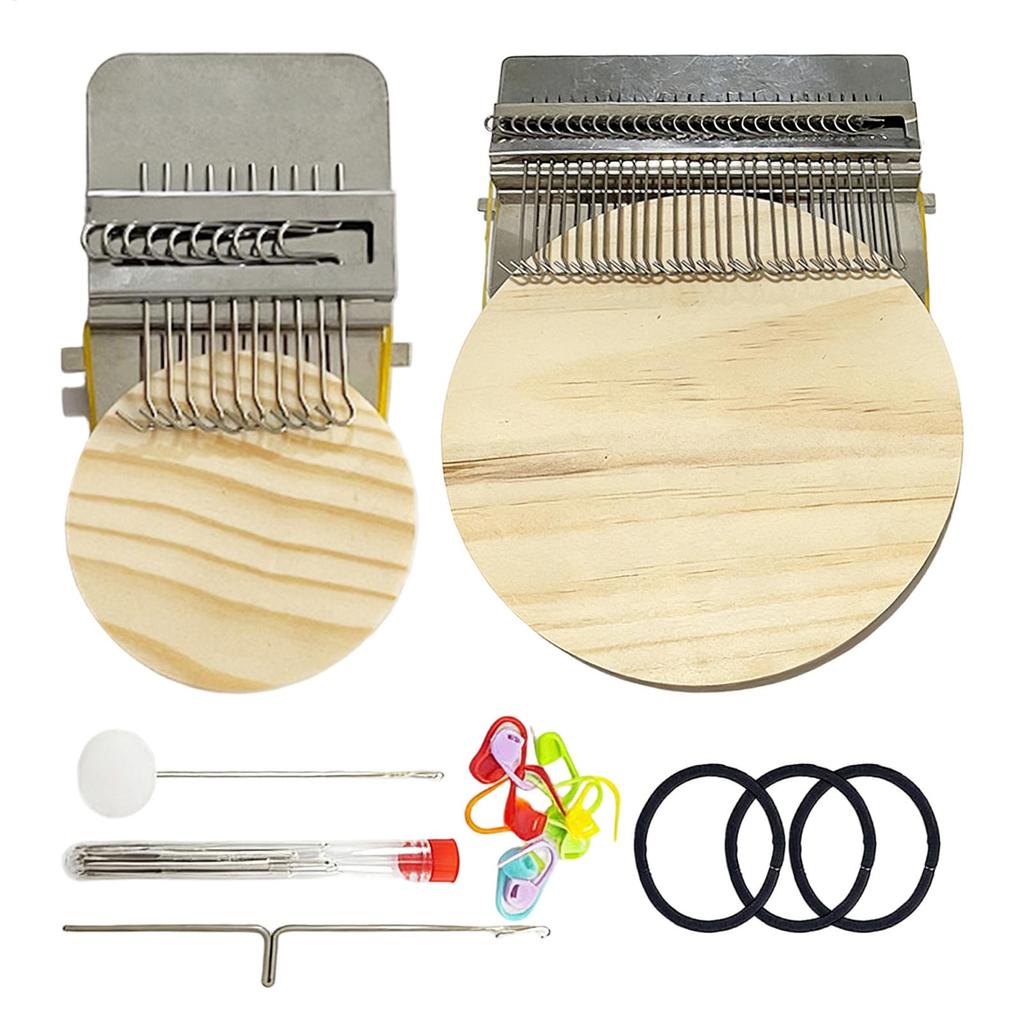 Knitting Tools Small Frame Small Loom Hand Tapestry Wood Loom Weaving Frame Darning Machine For Mending Clothes and Jeans