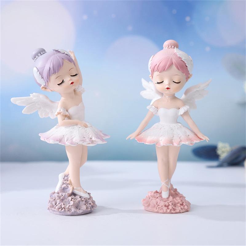Elegant Ballet Girl Figurine, Perfect Valentines Day and Birthday Gift for Dreamy Angel and Fairy Tale Enthusiasts
